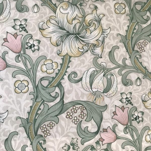 Sanderson William Morris Golden Lily Fabric Swatch - G.A. Interiors